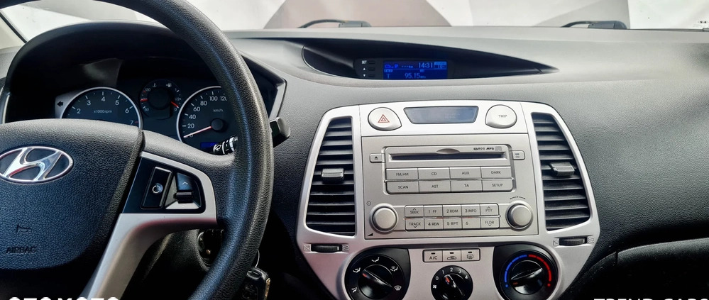 Hyundai i20 cena 19990 przebieg: 154000, rok produkcji 2012 z Wałbrzych małe 407